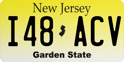 NJ license plate I48ACV