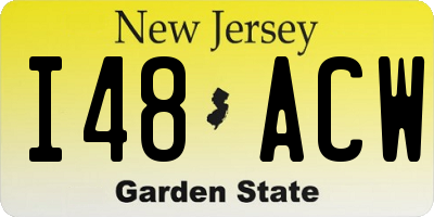 NJ license plate I48ACW