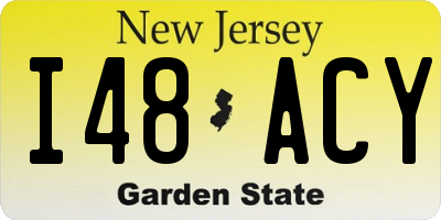 NJ license plate I48ACY