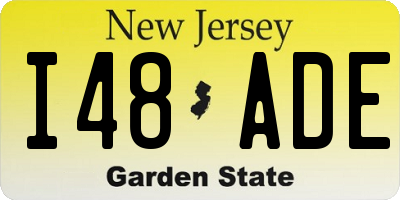 NJ license plate I48ADE
