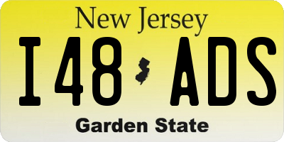 NJ license plate I48ADS