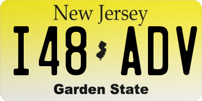 NJ license plate I48ADV