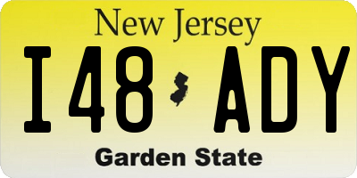 NJ license plate I48ADY