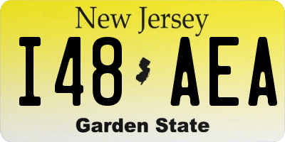 NJ license plate I48AEA