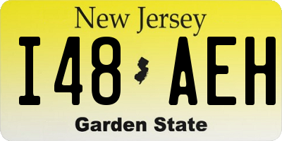 NJ license plate I48AEH