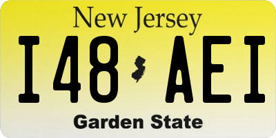 NJ license plate I48AEI