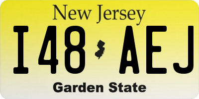 NJ license plate I48AEJ