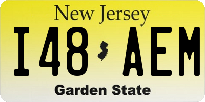 NJ license plate I48AEM