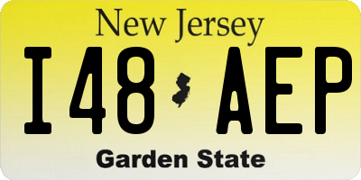 NJ license plate I48AEP