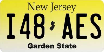 NJ license plate I48AES