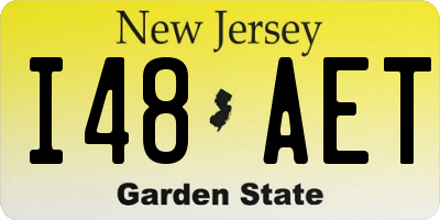 NJ license plate I48AET
