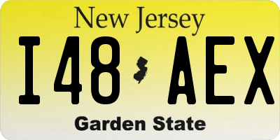 NJ license plate I48AEX