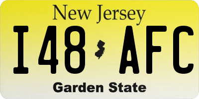 NJ license plate I48AFC