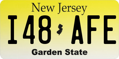 NJ license plate I48AFE