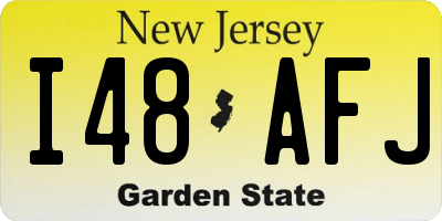 NJ license plate I48AFJ