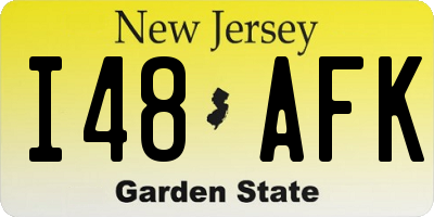 NJ license plate I48AFK