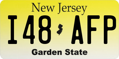 NJ license plate I48AFP