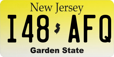 NJ license plate I48AFQ