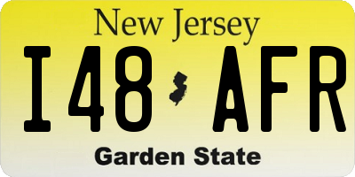 NJ license plate I48AFR