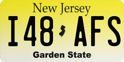 NJ license plate I48AFS