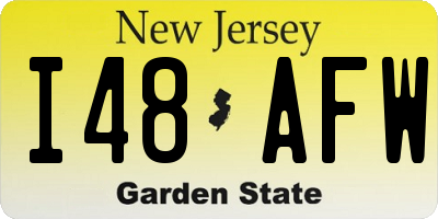 NJ license plate I48AFW