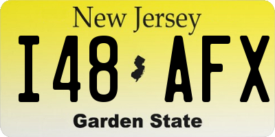 NJ license plate I48AFX
