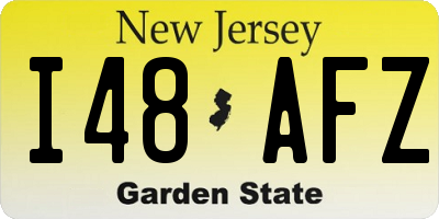 NJ license plate I48AFZ
