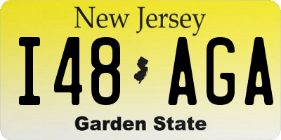 NJ license plate I48AGA