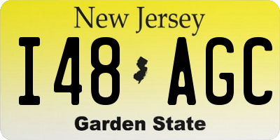 NJ license plate I48AGC