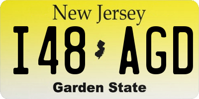 NJ license plate I48AGD