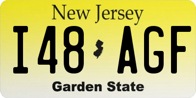 NJ license plate I48AGF