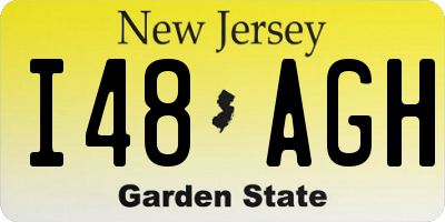 NJ license plate I48AGH