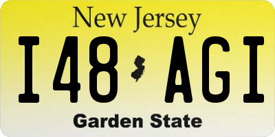 NJ license plate I48AGI