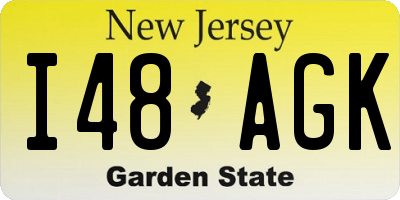 NJ license plate I48AGK