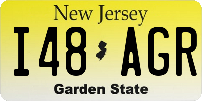 NJ license plate I48AGR
