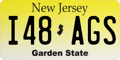NJ license plate I48AGS
