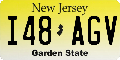 NJ license plate I48AGV