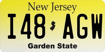 NJ license plate I48AGW