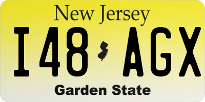 NJ license plate I48AGX