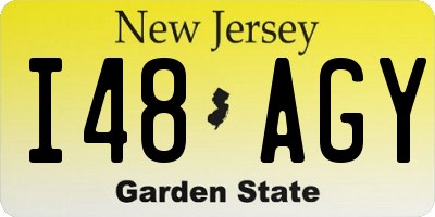NJ license plate I48AGY
