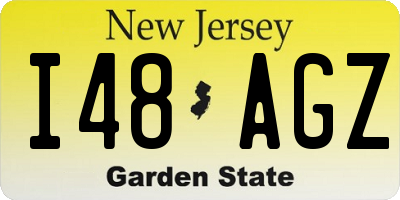NJ license plate I48AGZ