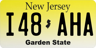 NJ license plate I48AHA