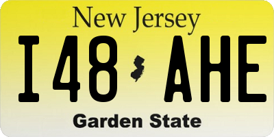 NJ license plate I48AHE