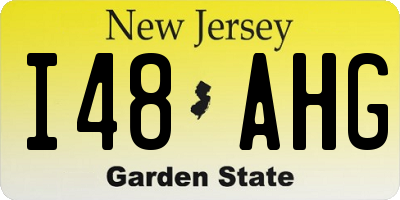 NJ license plate I48AHG
