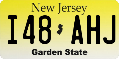 NJ license plate I48AHJ