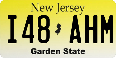 NJ license plate I48AHM