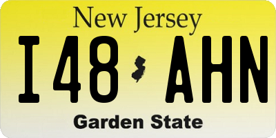 NJ license plate I48AHN