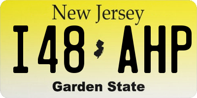NJ license plate I48AHP
