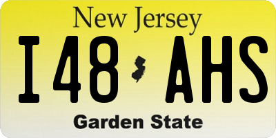 NJ license plate I48AHS