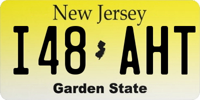 NJ license plate I48AHT